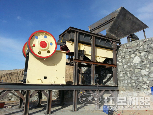 大理石破碎機現場作業 大理石破碎機現場作業