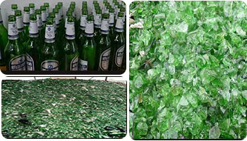 經加工前后的玻璃 經加工前后的玻璃