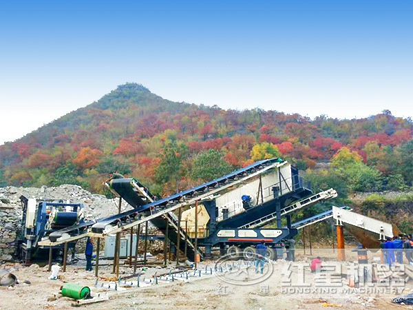 移動碎石機作業現場 移動碎石機作業現場