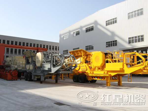 車載式移動(dòng)石子破碎站 車載式移動(dòng)石子破碎站