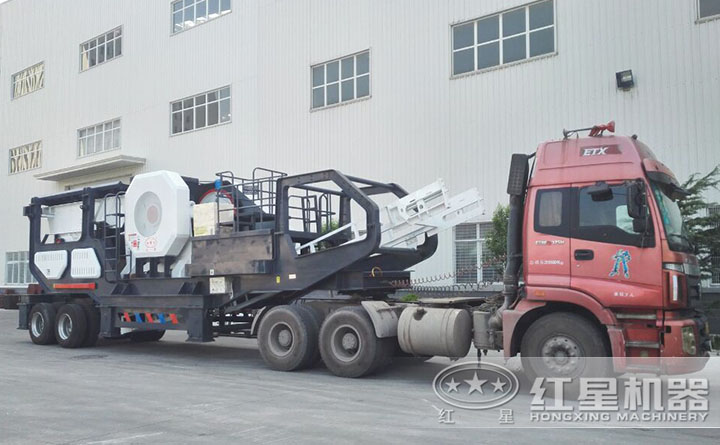 移動鋼渣破碎機發貨現場 移動鋼渣破碎機發貨現場