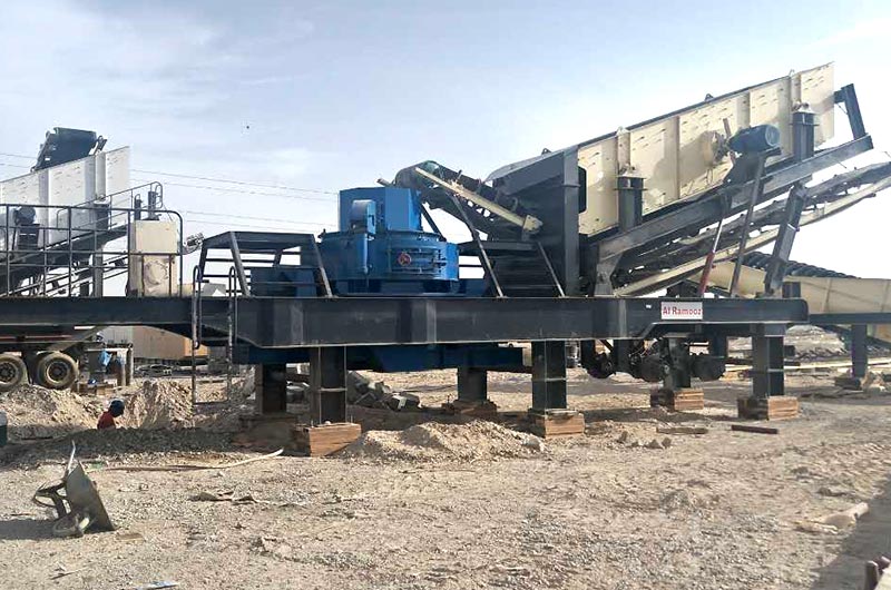 移動制砂生產現場 移動制砂生產現場