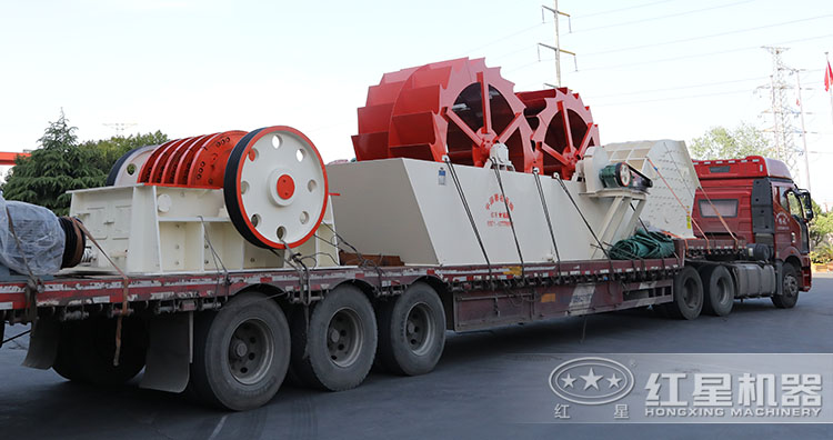 礦石錘式破碎機整條生產線發往河北！