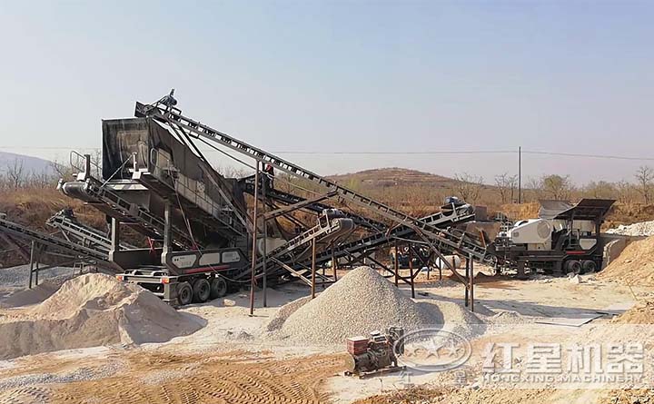 車載碎石機現場 車載碎石機現場