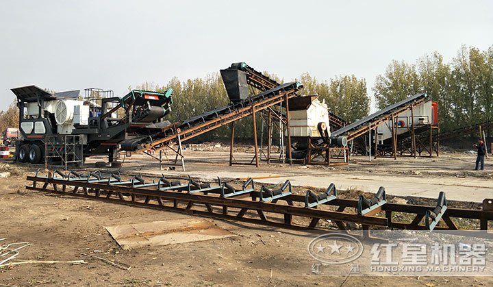 河北廊坊碎石現場 河北廊坊碎石現場