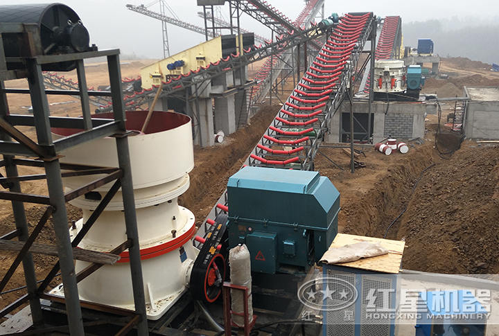 單缸圓錐破碎機客戶現場 單缸圓錐破碎機客戶現場