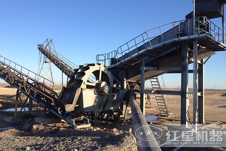 卵石洗沙現場 卵石洗沙現場