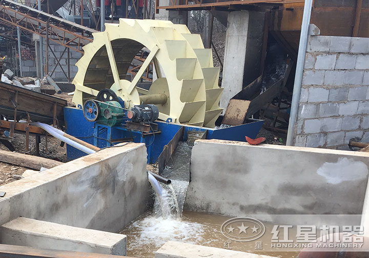 水洗砂設備作業現場 水洗砂設備作業現場