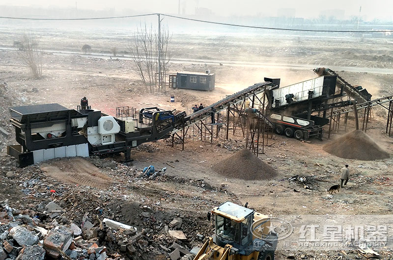 HX粗破輪胎系列移動破碎站現場 HX粗破輪胎系列移動破碎站現場