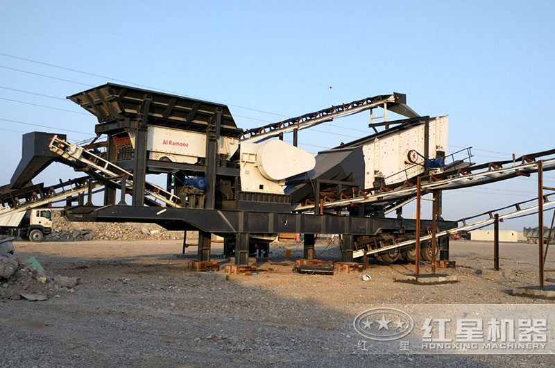 HX粗破輪胎系列移動破碎站現場 HX粗破輪胎系列移動破碎站現場