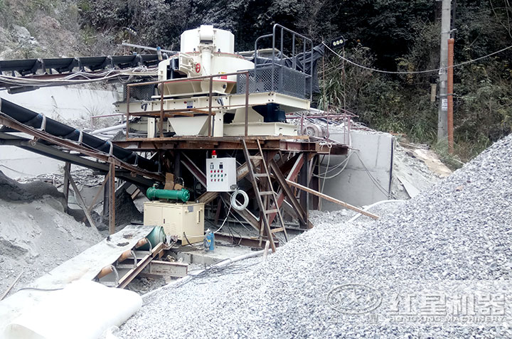 石灰石打砂機作業現場 石灰石打砂機作業現場