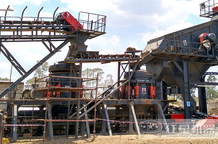 圓錐破碎機作業現場 圓錐破碎機作業現場