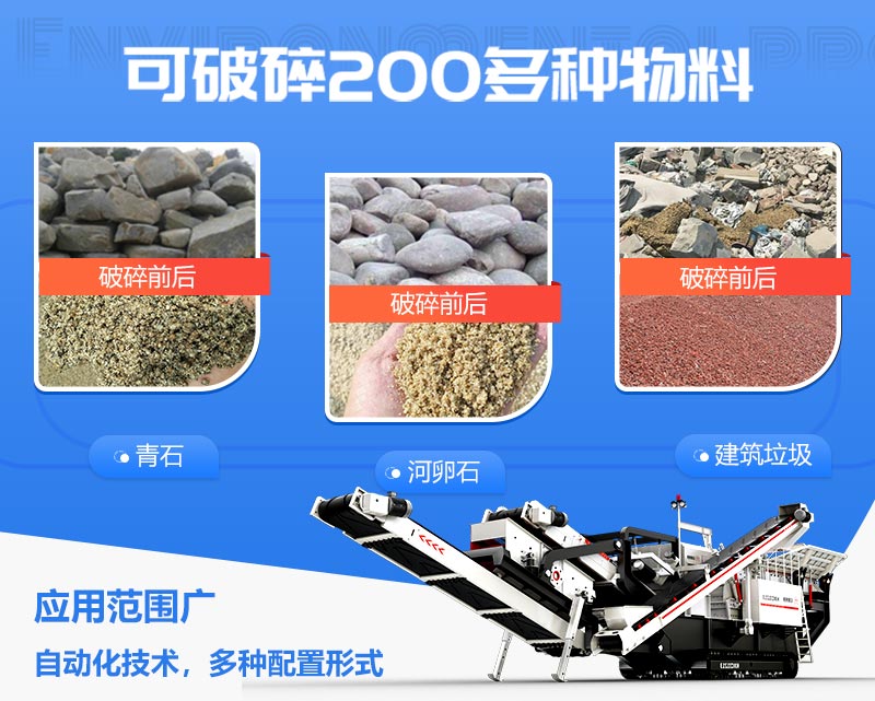 移動破碎站適用物料展示 移動破碎站適用物料展示
