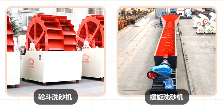 兩種洗砂機器 兩種洗砂機器