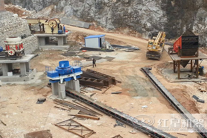 河卵石打沙機安裝現場 河卵石打沙機安裝現場