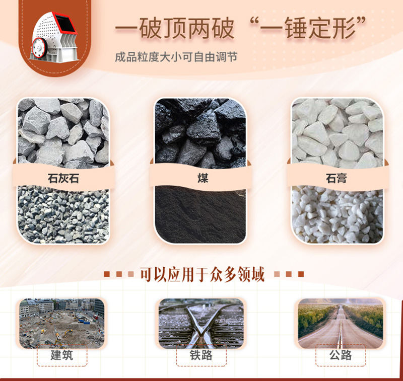 錘破一機(jī)兩用，可自成一條生產(chǎn)線