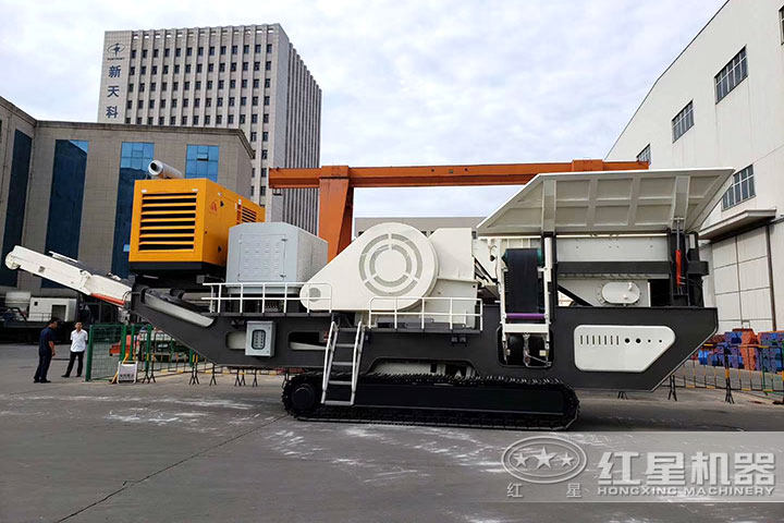 履帶式移動磚渣粉碎機 履帶式移動磚渣粉碎機