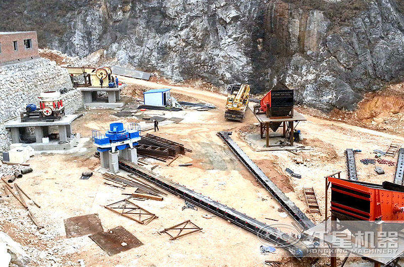 滁州機制沙生產線安裝中 滁州機制沙生產線安裝中