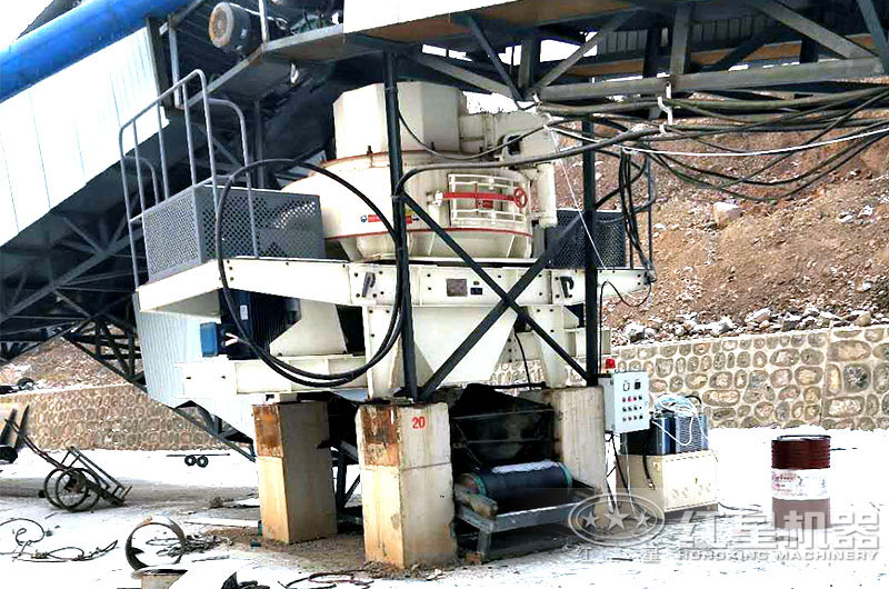 干式制砂現場 干式制砂現場