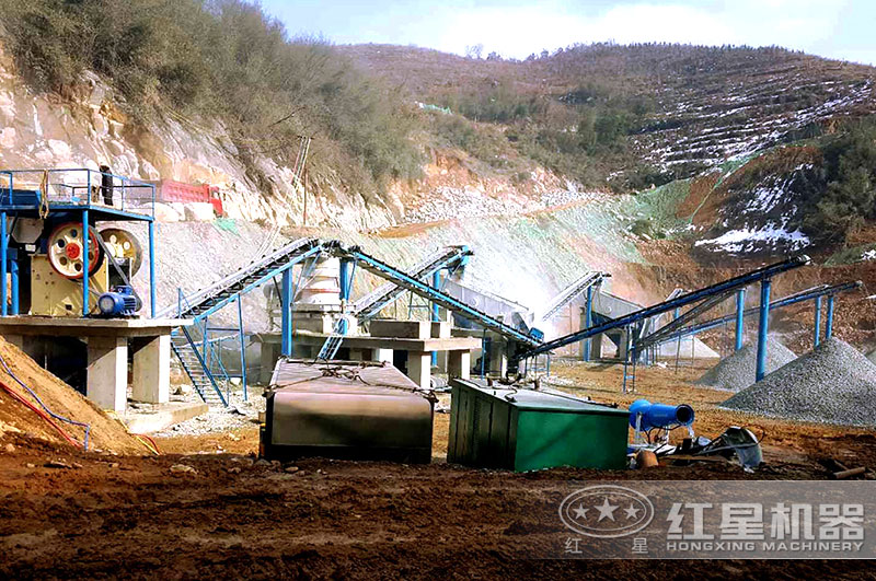 小型人工磨石頭機器現場 小型人工磨石頭機器現場