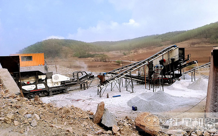 制砂機(jī)作業(yè)現(xiàn)場(chǎng) 制砂機(jī)作業(yè)現(xiàn)場(chǎng)