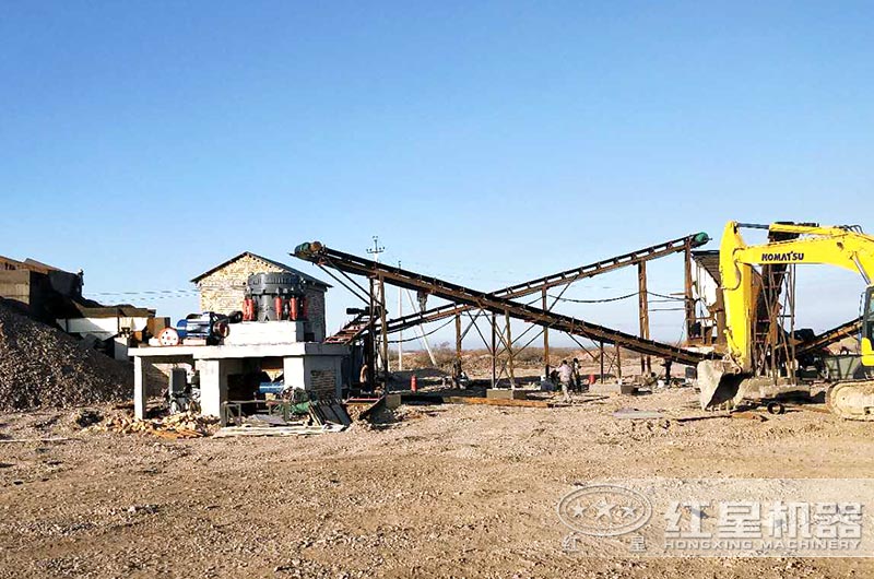 顎式破碎機、圓錐破碎機作業現場