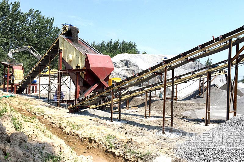 石灰石破碎生產線現場 石灰石破碎生產線現場