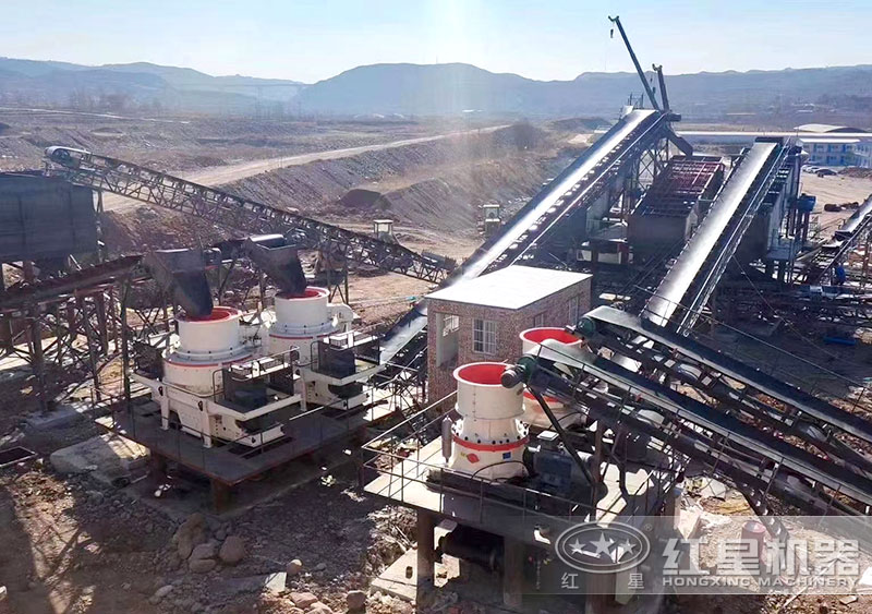 時產1000噸石子生產線現場 時產1000噸石子生產線現場