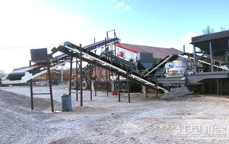 大型移動制沙設備現場 大型移動制沙設備現場