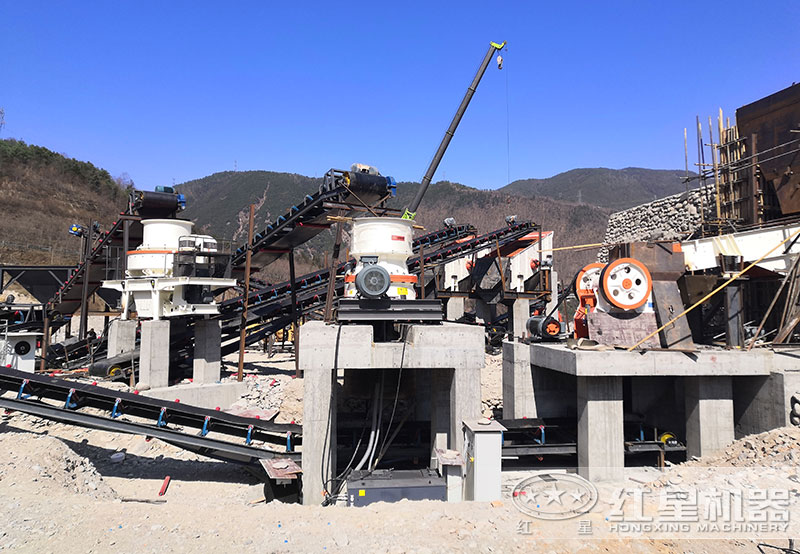 石頭磨成細沙子機器現場 石頭磨成細沙子機器現場